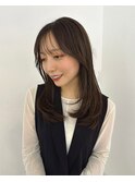 顔まわりレイヤー×縮毛矯正*BUZZ岡本