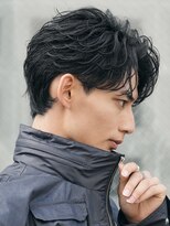 レタッチ バイ フィフス 銀座(RETOUCH by fifth)&nbsp;新橋フェザーパーマニュアンスパーマセンターパート七三微分け