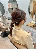 結婚式編みおろしアレンジ