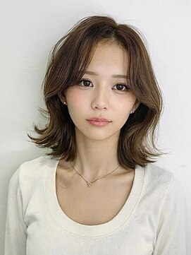 ボンズサロン 麻布十番 パティオ通り店(BONDZSALON) 髪質改善カラー×ミディアムボブ【麻布十番,六本木】
