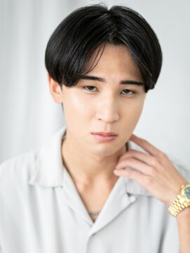 グルーミングサロン バーバー キャッスル 北浦和西口(Grooming salon Barber Castle) 20代30代かき上げ黒髪ビジネススーツフェザーマッシュI北浦和