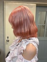 ミー 新宿(MII) コーラルピンク/ダブルカラー/デザインカラー/髪質改善/新宿/MII