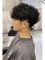 ビカム 名駅EAST(become) 波巻きスパイラルパーマ×大人の刈り上げメンズマッシュ