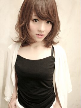 バース(BIRTH) 天神[ BIRTH ] 顔周りのレイヤーで小顔☆無造作ロブスタイル ２