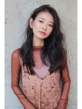 アグランテトラ 野田阪神店(a Gland tetra) 無造作ウェーブ☆20代30代ハイレイヤー大人可愛いゆるふわロング