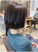 ショートボブ 登戸 向ケ丘遊園 ナチュラル 小顔 簡単 前髪 大人