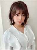 大人可愛い/イメチェン/前髪/ラベンダーカラー/小顔/ショート