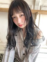 シエルバイアフロート(ciel by afloat)&nbsp;〈藤間〉韓国チョッピーバング/ブルーブラックカラー