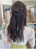 お呼ばれヘア　ハーフアップ☆