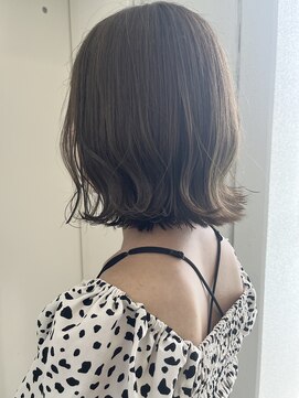 ヘアーデザイン シュシュ(hair design Chou Chou by Yone) ☆chouchou☆切りっぱなしボブ×オリーブグレージュカラー