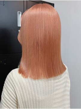 ベレーザシェルト(Beleza scelto) 884ブラッドオレンジブロンドヘアバイカラーダスティーピンク