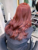ロンドエニカ 大宮(Lond enika)&nbsp;艶カラー韓国ヘアチェリーピンクレッド暖色大宮美容室