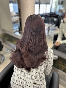 ペレ 栄店(PELE) 黒髪/グレーベージュ/レイヤーロング/ブリーチ/栄/名駅