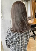 【haif】オリーブベージュ レイヤーカット