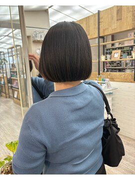 ナンバー アンフィール 渋谷(N° anfeel) 韓国風タッセルボブ切りっぱなしボブ