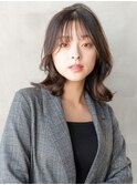 韓国レイヤーくびれ似合わせカットイメチェン小顔ワイドバング