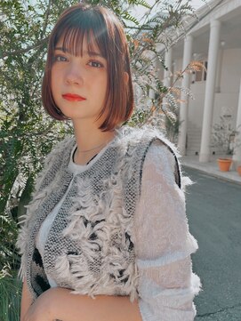 エイミー(Aimee) Aimee 町田 アプリコットブラウン×ボブ