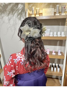 トリコ ショップアンドヘアサロン(tricot shop hair salon) 卒業式ヘアセット×袴着付け♪yu
