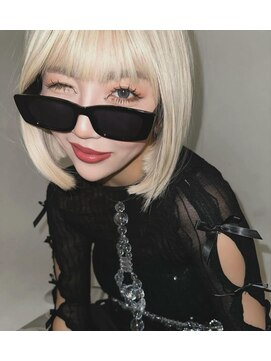 ロアークヘアー(LOARK HAIR) 【LOARK】抜きっぱなしブロンド#ミニボブ