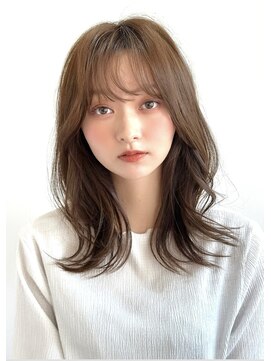 マティエ 銀座(Matie) ミディアムロングレイヤーグレーベージュ透明感20代30代40代銀座