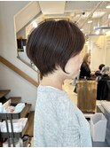 大人可愛い束感　耳掛けひし形小顔丸みショートボブ【近藤】横浜