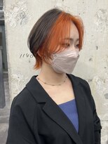 ショートウルフカット/韓国風ウルフヘア/顔周りレイヤーカット
