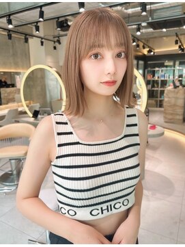 ロンドアリシア 金山(Lond Alexia) イヤリングカラー 縮毛矯正 韓国風 ダブルカラー 髪質改善5130