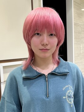 フェイス 大船(FACE) ネオンピンクカラー/マッシュウルフ【大船駅】太良坊航