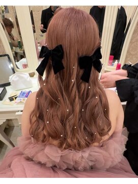 ミヤタ美容室(MIYATA) ブライダル甘めハーフツイン