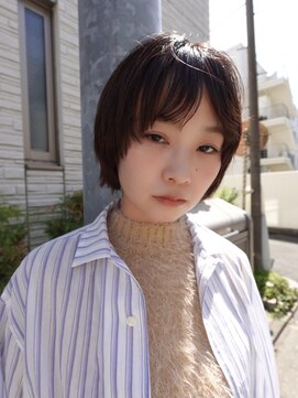 セーヌ(CEINE) 三軒茶屋ショートボブウルフレイヤー髪質改善ブラウンベージュ