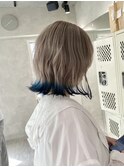 藤沢/ブリーチ/ダブルカラー/裾カラー/ホワイトベージュ