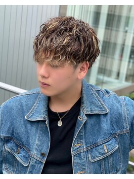 デュー 栄(DEW) 【DEW】ツイストスパイラルパーマ/波巻き/メッシュ