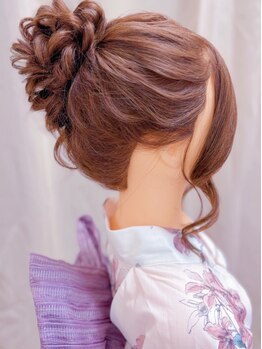 ヘアメイクサロン チャンス(Hair make salon CHANCE)の写真/【栄/矢場町5分】花火大会・お祭りのオシャレはお任せ♪お手頃プライス＆崩れ知らずで可愛いが続く★