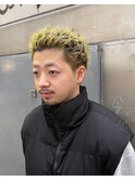 スパイキーショート/束間ツーブロックマッシュ/スパイラルパーマ
