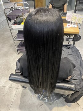 ネウィ 池袋(newi) ティアラ縮毛矯正×白髪染めヘアカラー