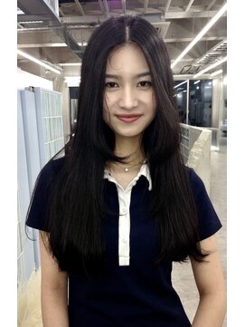 アルテヘアー(arte HAIR) 【arteHAIR】センターパート/黒髪ロング/髪質改善トリートメント