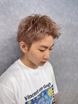 メンズサロン キング 梅田店(Men’s salon K!ng)&nbsp;ホワイトメッシュ/ツイスト/ツイスパ/パーマ/メンズ/眉毛