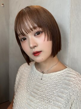 ロンド ボーイ 表参道(Lond BOY) くびれヘア/アプリコットオレンジ/ハイライトカラー/ミディアム