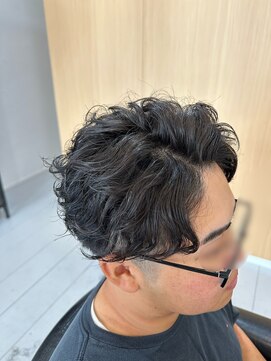 ホワイト(White) 大人2wayスタイルメンズパーマ