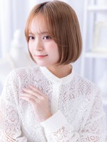 モッズヘア 越谷(mod's hair) 透明感バーガンディ前下がりミニボブレイヤーb越谷20代30代40代