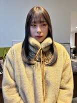 ヘアーアイストゥーレ(HAIR ICI TRE)&nbsp;チョコレートブラウンミディアム顔まわりレイヤー透明感カラー