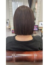 ラグーナ(Laguna)&nbsp;大人可愛い☆髪質改善ストレート×透明感切りっぱなしボブ艶髪