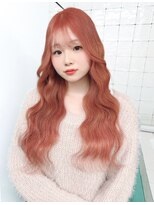 フウ(fuh)&nbsp;コーラルピンク/ピンク/ピンクベージュ/ハイトーン/ロング