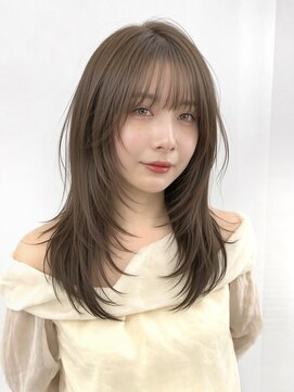 アマトウキョウ アユンチェ(AMA TOKYO×AYUNCHE) 大人気！韓国ヘア_レイヤーカット_ベージュ
