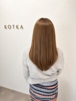 コトカ 千葉(KOTKA) デジタルパーマ/ワンホンレイヤー/ミルクティーブロンド/卵型