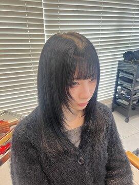 プライズ 所沢プロぺ通り店(prize) レイヤー/ハッシュカット/顔周りレイヤー/ブルーブラック/所沢