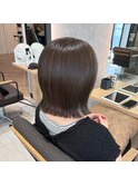 【Hairate本川越】外ハネ切りっぱなしボブ☆オリーブベージュ