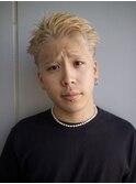 ブロンドベージュ メンズショートヘア