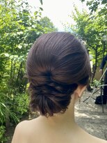 サロン Salon アイ アート&nbsp;白ドレスに合わせたヘアセット