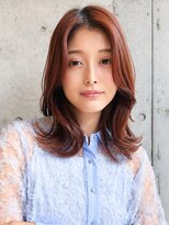 アノ 駒沢(ano)&nbsp;韓国風レイヤーミディ × カシスブラウン